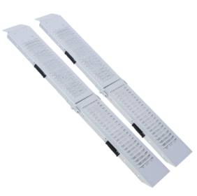 Metal Folding Ramps (Color: Silver)