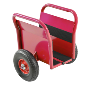 All-terrain Movement With Heavy Panel Cart, Flat Cart, Two Nice Handles, 10 Inch Solid Rubber Tires, Overweight 1000 Pounds, Heavy Duty Drywall A (Color: Red)