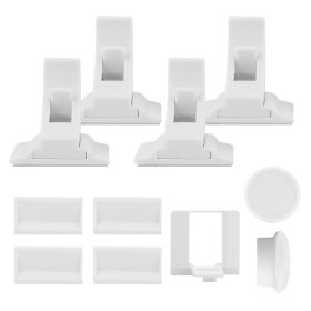 4Pcs Magnetic Cabinet Locks Child Safety Drawer Locks Adhesive Baby Proof Cabinets Latches Kit (Option: 4pcs)